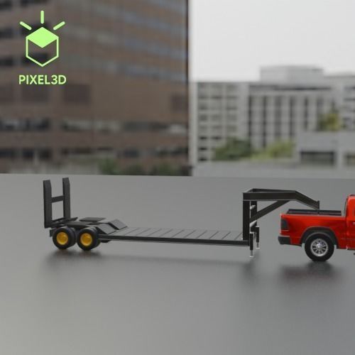 GOOSE NECK TRAILER T01-19MAY 3D print model_6