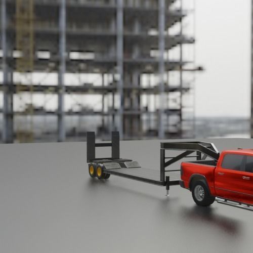 GOOSE NECK TRAILER T01-19MAY 3D print model_1