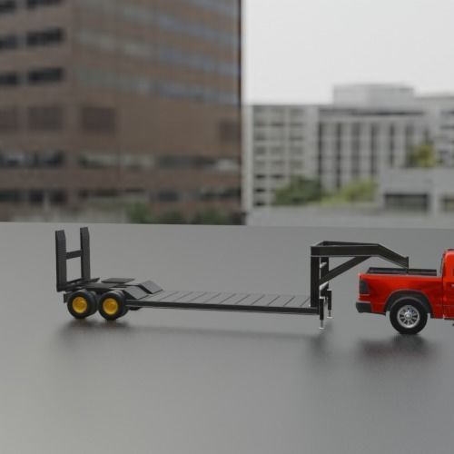 GOOSE NECK TRAILER T01-19MAY 3D print model_5