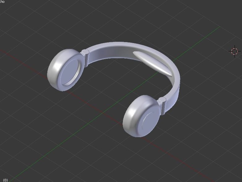 3D HEADPHONES model pair of 3D model_4