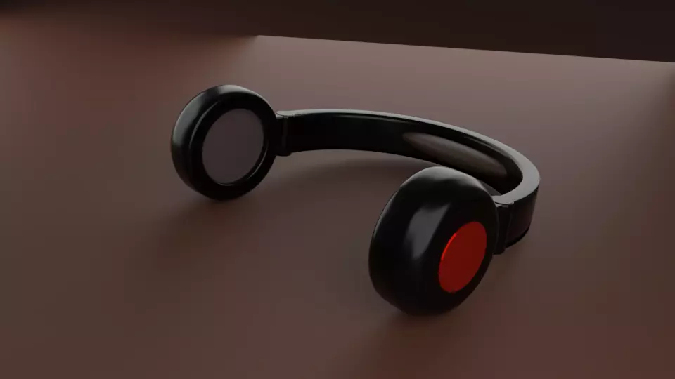 3D HEADPHONES model pair of 3D model_0