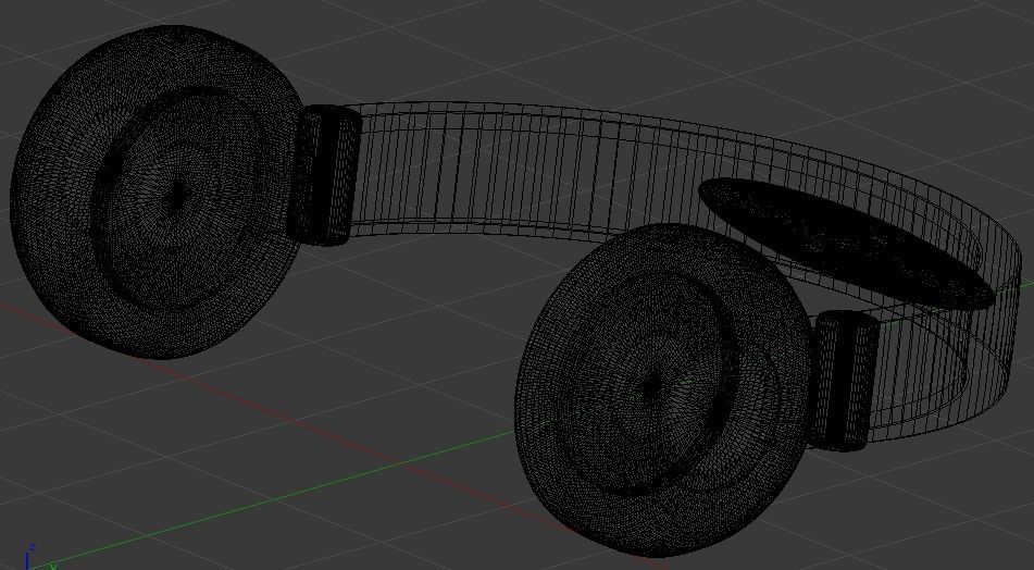 3D HEADPHONES model pair of 3D model_7