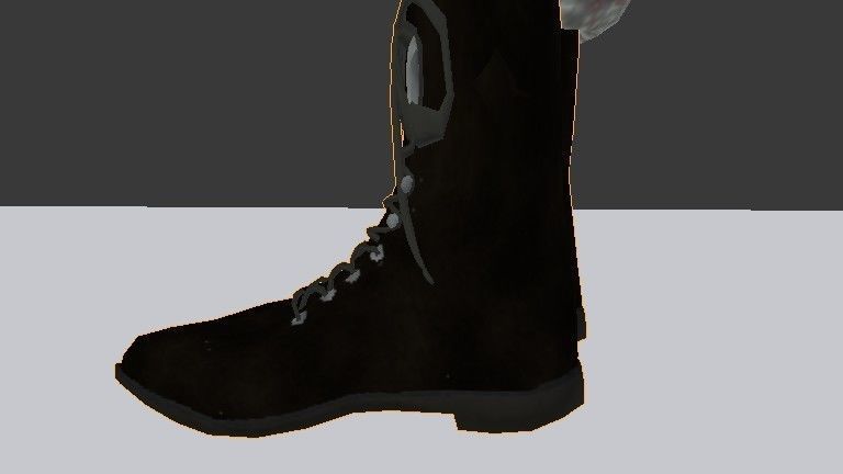 Female Model person in camouflage outfit Low-poly 3D model_35