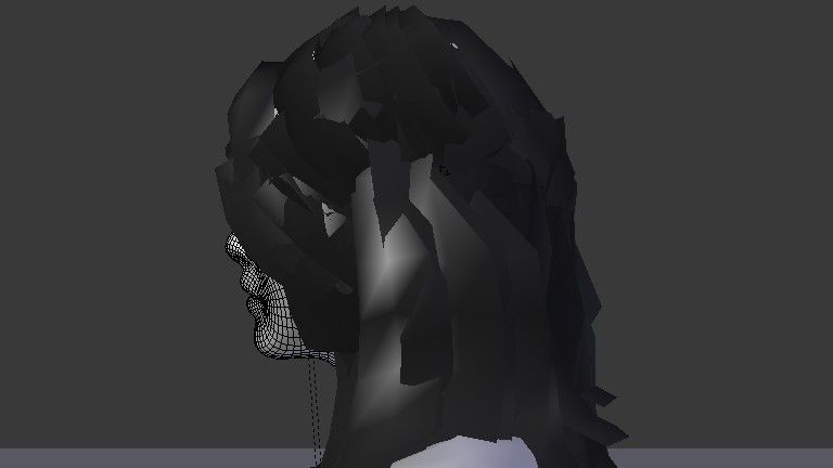 Female Model person in camouflage outfit Low-poly 3D model_27