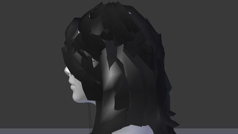 Female Model person in camouflage outfit Low-poly 3D model_26