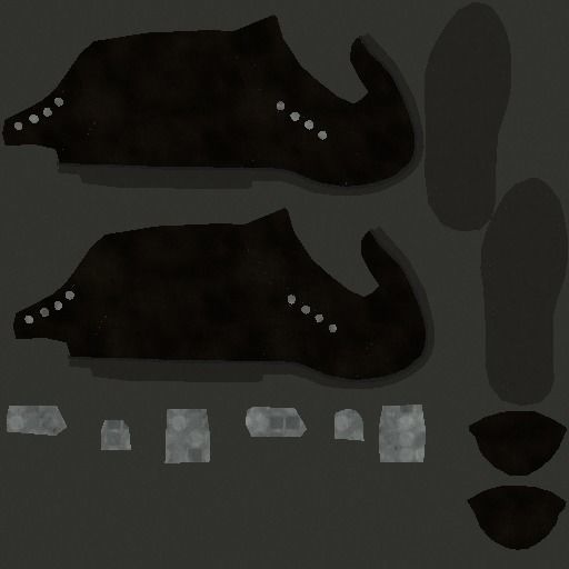 Female Model person in camouflage outfit Low-poly 3D model_12