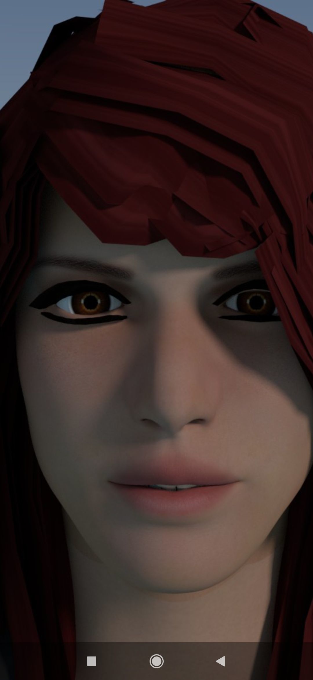 Female Model person in camouflage outfit Low-poly 3D model_18