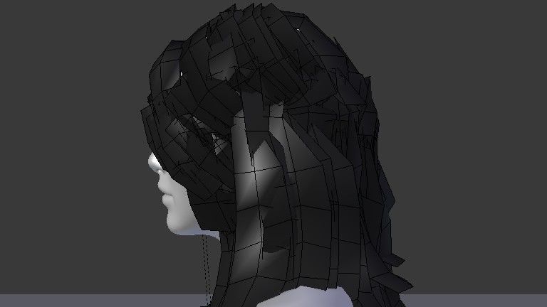 Female Model person in camouflage outfit Low-poly 3D model_28