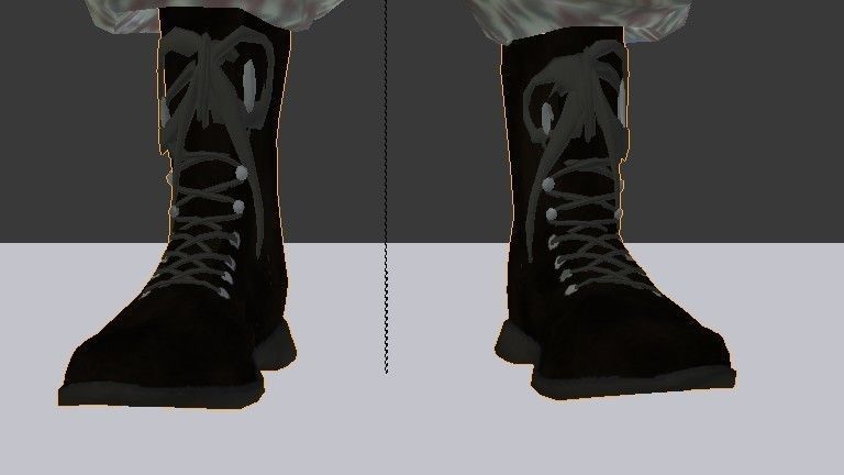 Female Model person in camouflage outfit Low-poly 3D model_34