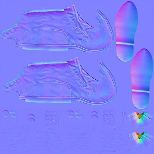 Female Model person in camouflage outfit Low-poly 3D model_14