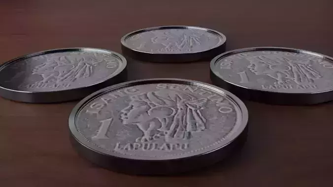 3D Philippines 3d One Centavos coin 3D model