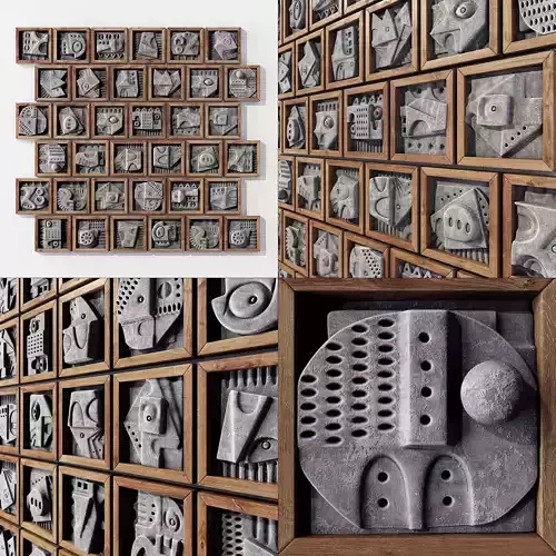 Wall tile decorative pattern hieroglyph n2 