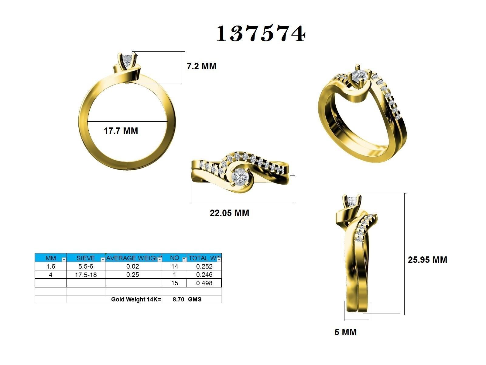 Ring - 137574 3D print model_12