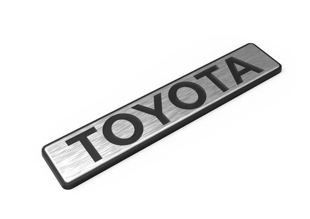 80s Toyota Trunk Badge 3D print model_0
