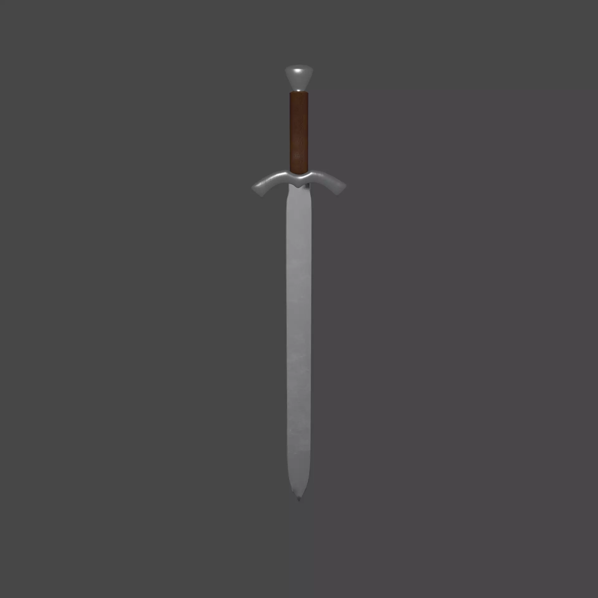 Medieval Sword Free low-poly 3D model