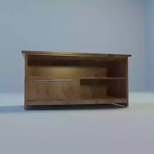 balcao tv stand with shelves and drawers Low-poly 3D model