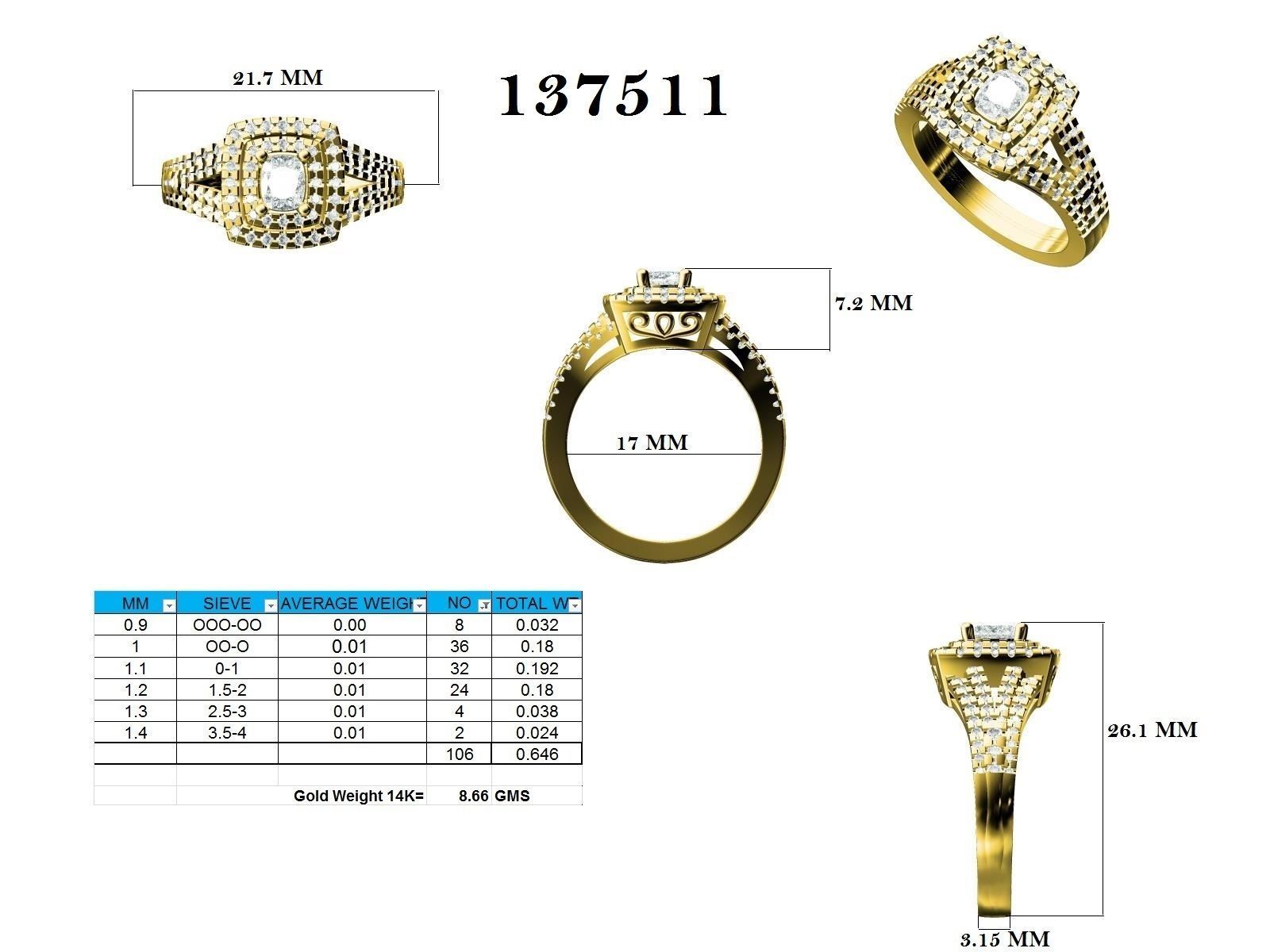 Ring - 137511 3D print model_12