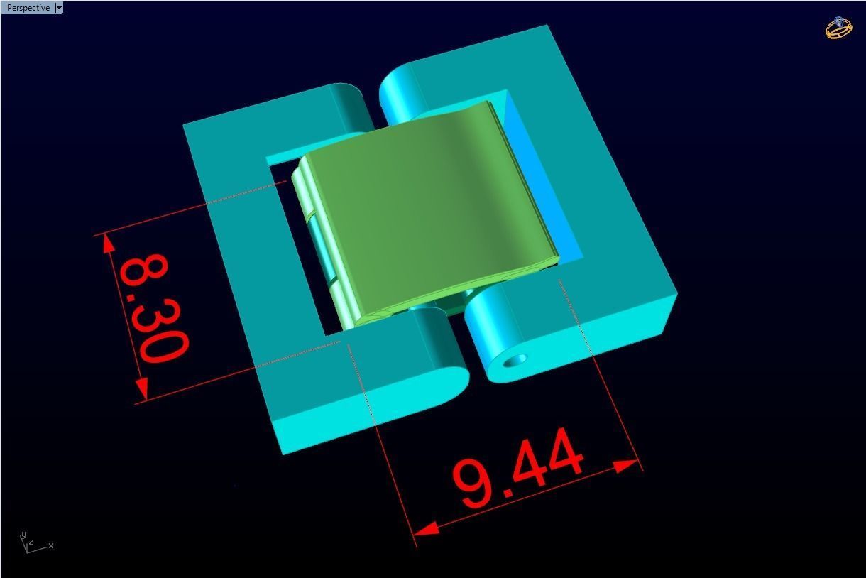 Bracelet lock - Jewelry lock - N1000 3D print model_2