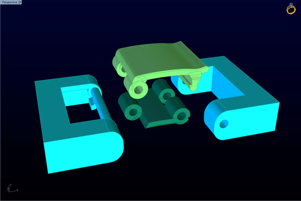 Bracelet lock - Jewelry lock - N1000 3D print model_0