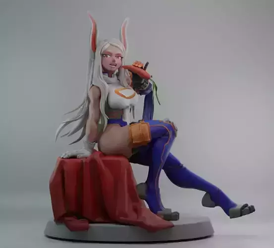 Miruko female figurine on chair
