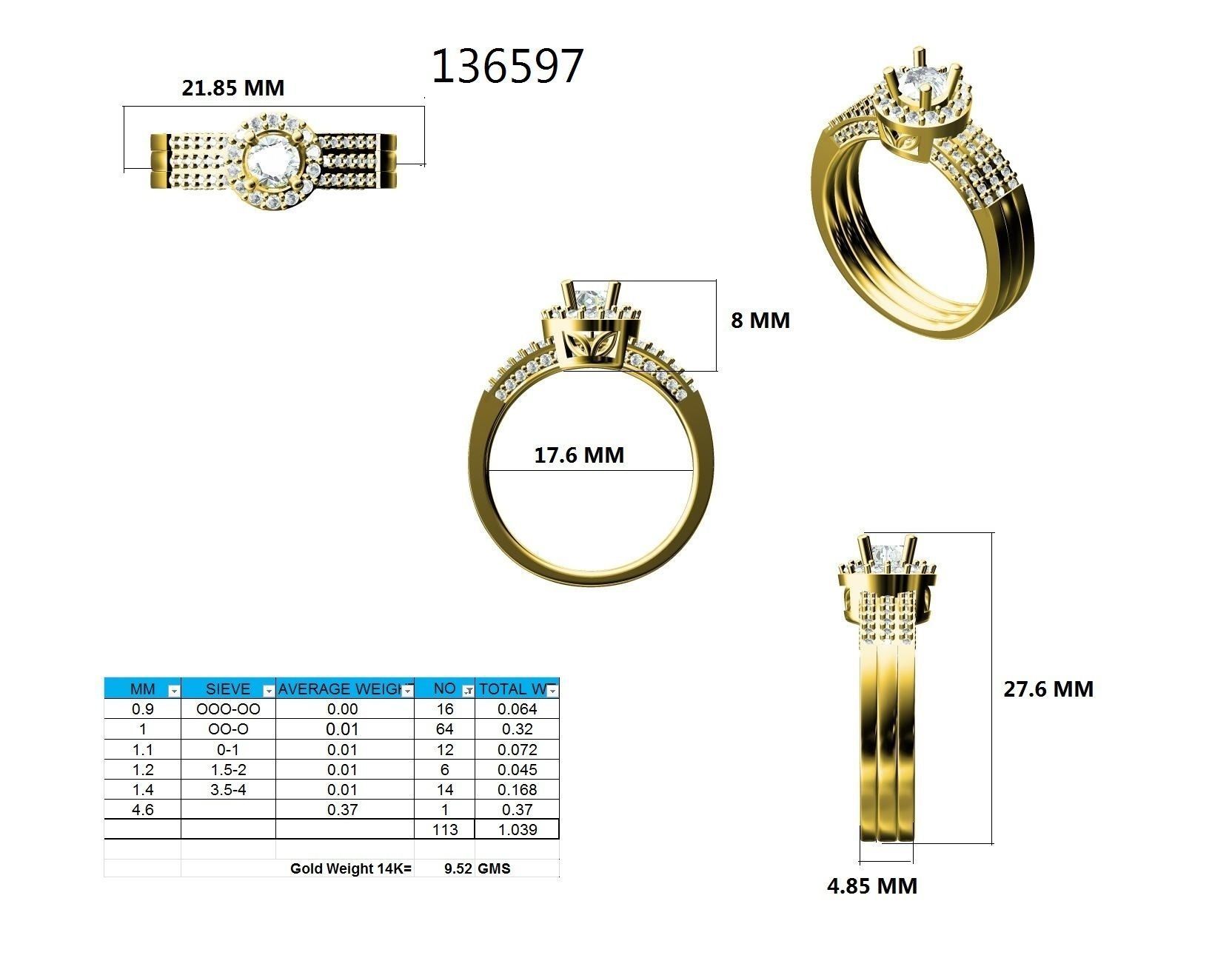 Ring - 136597 3D print model_12