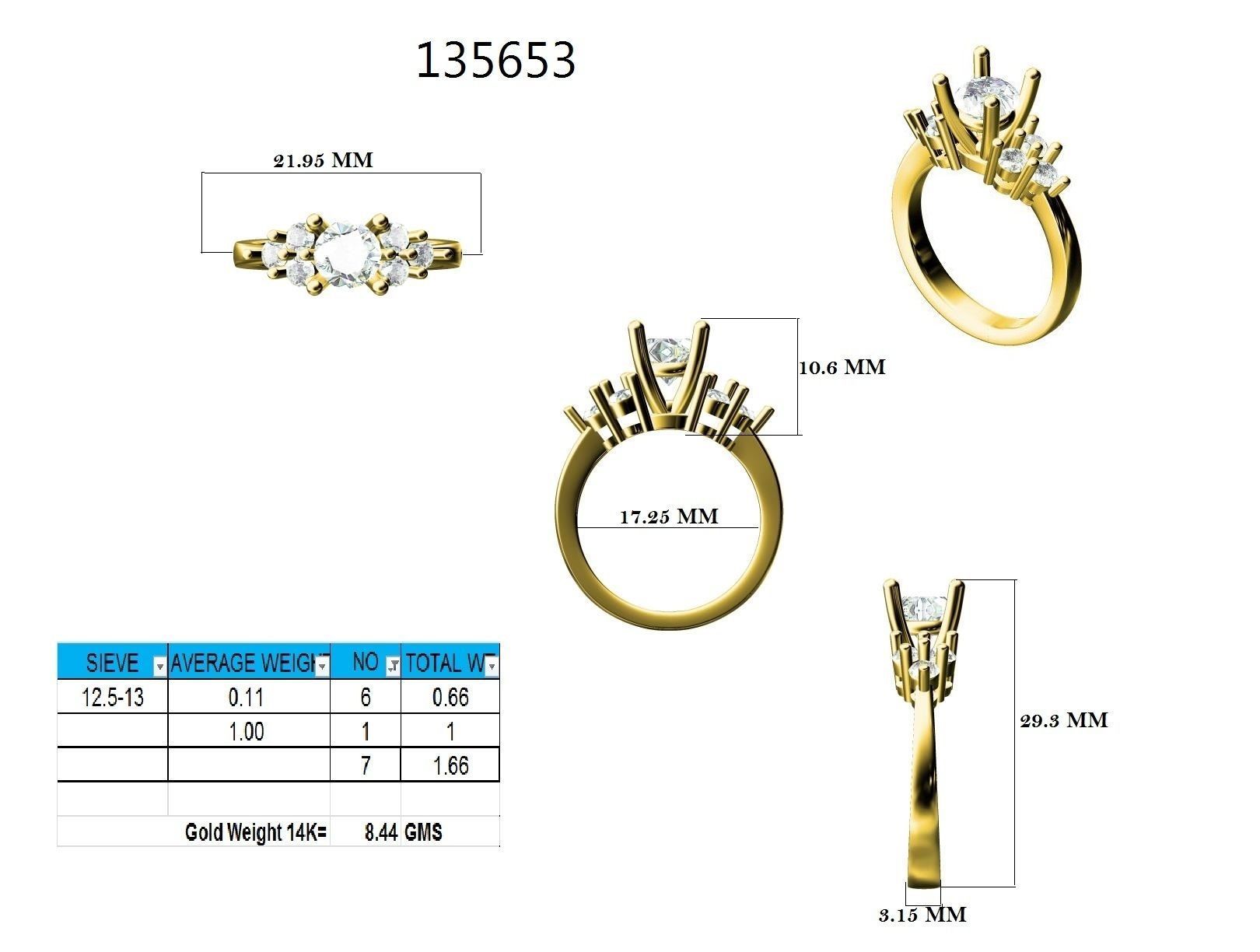 Ring - 135653 3D print model_12