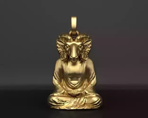 Pendant Egyptian god Khnum 3D print model