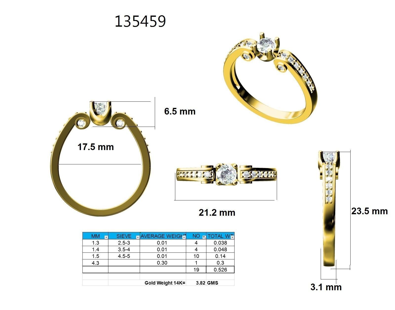 Ring - 135459 3D print model_12