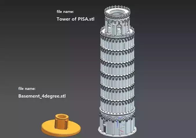 Leaning Tower of Pisa 3D model