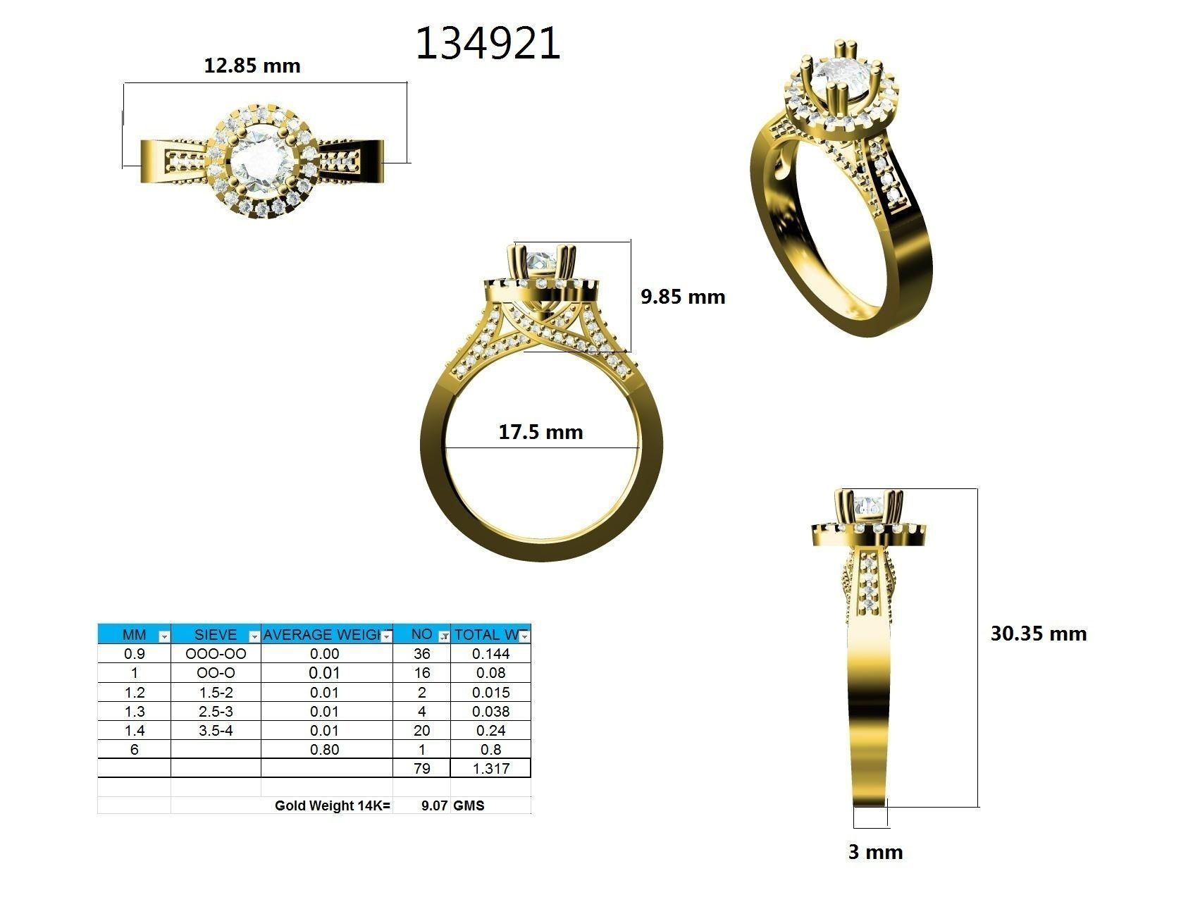 Ring - 134921 3D print model_12
