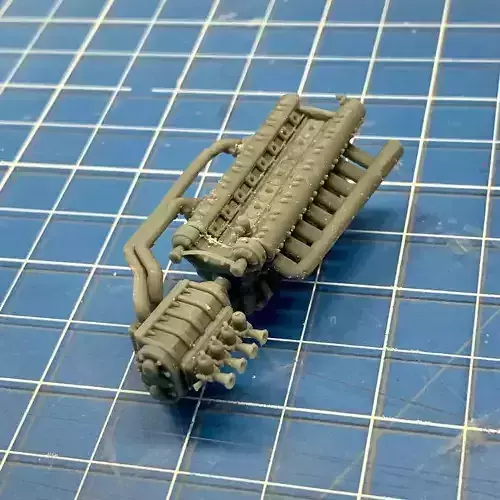 Hotrod Ratrod Racing Straight 8 engine motor with options 3D print model