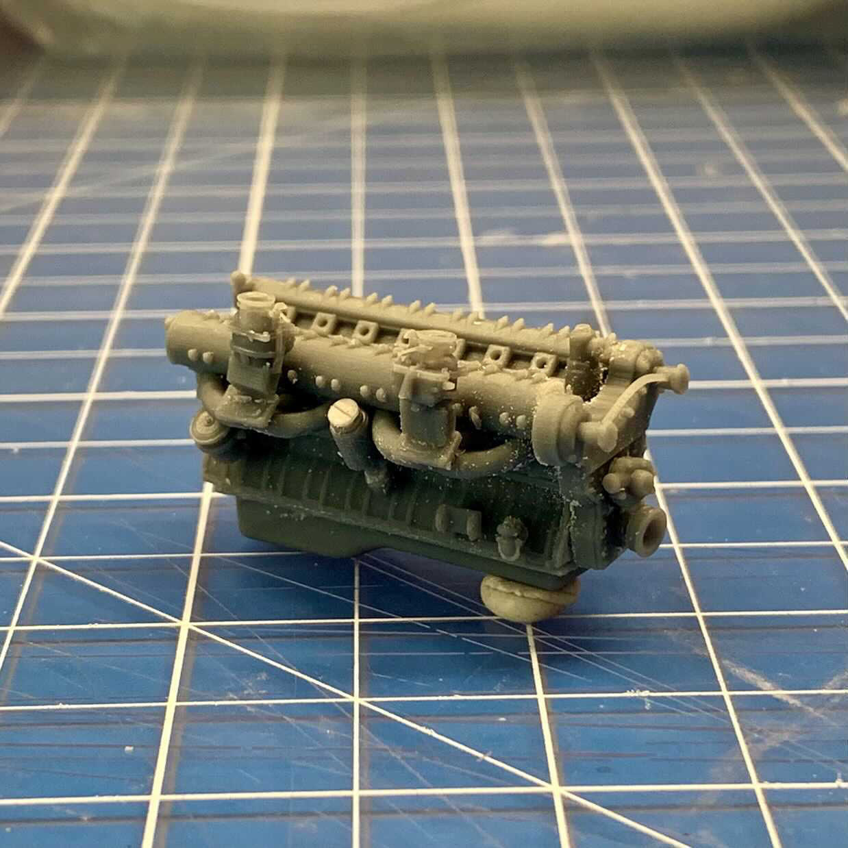 Hotrod Ratrod Racing Straight 8 engine motor with options 3D print model_3