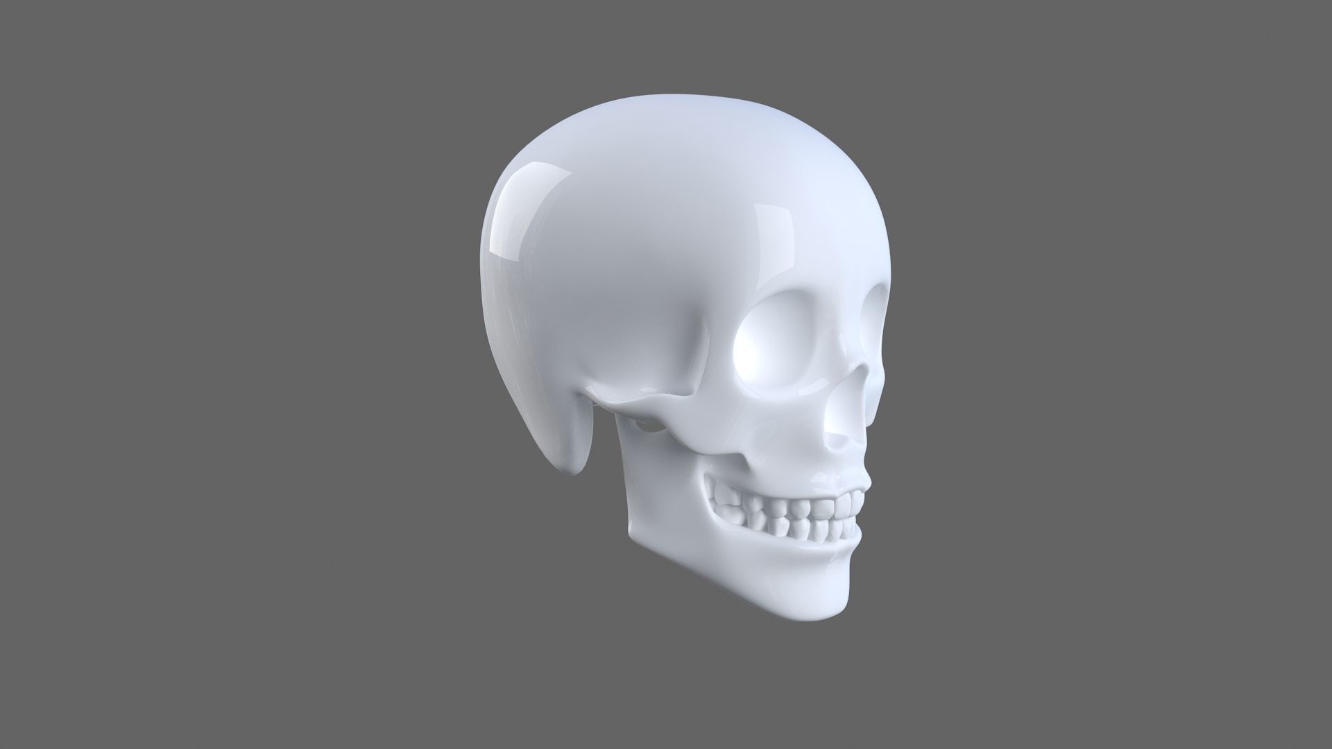 Human Skull 3d model 3D model_7