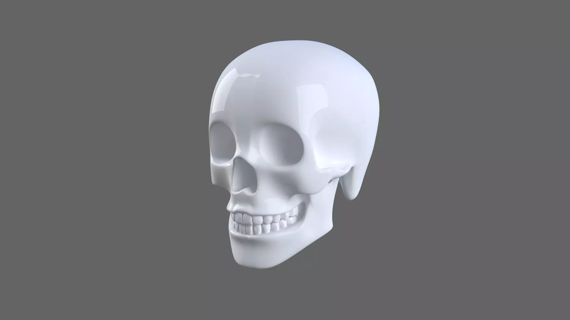 Human Skull 3d model 3D model_0