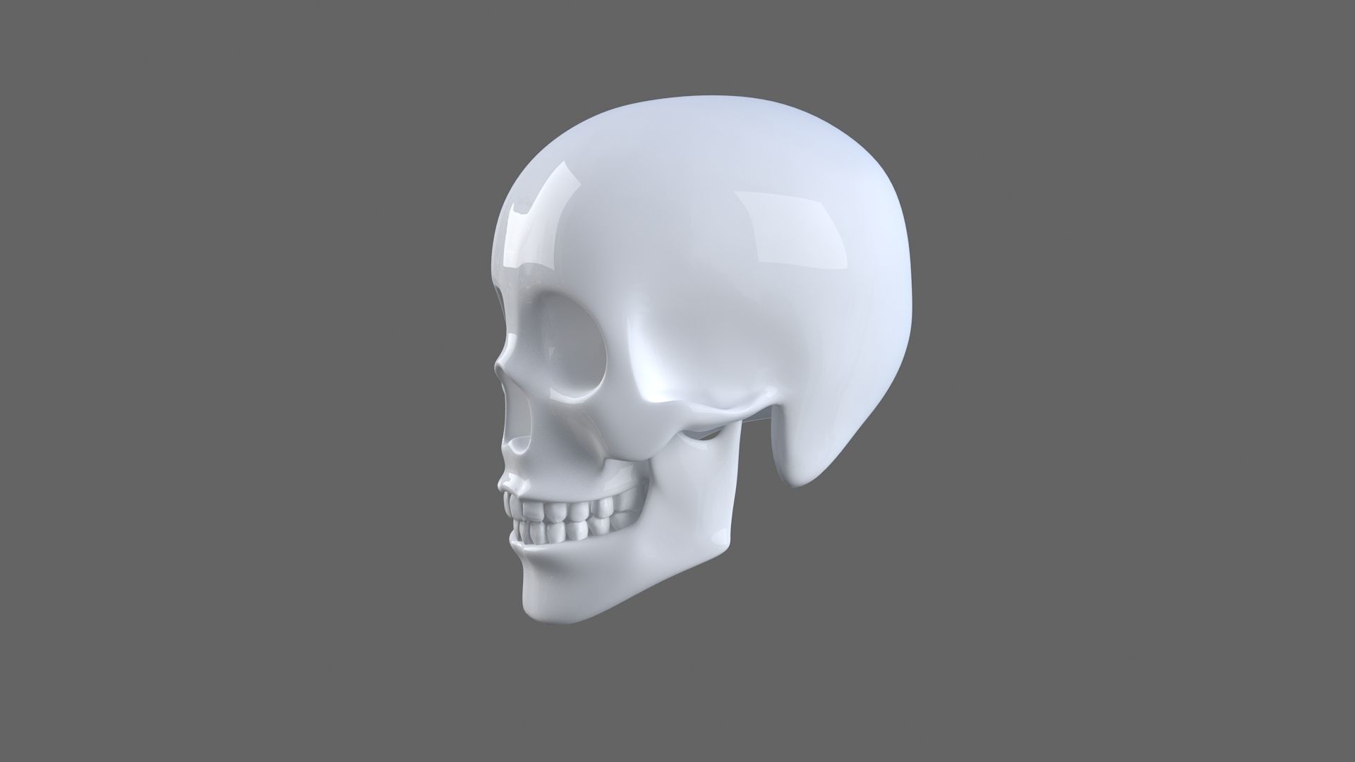 Human Skull 3d model 3D model_2