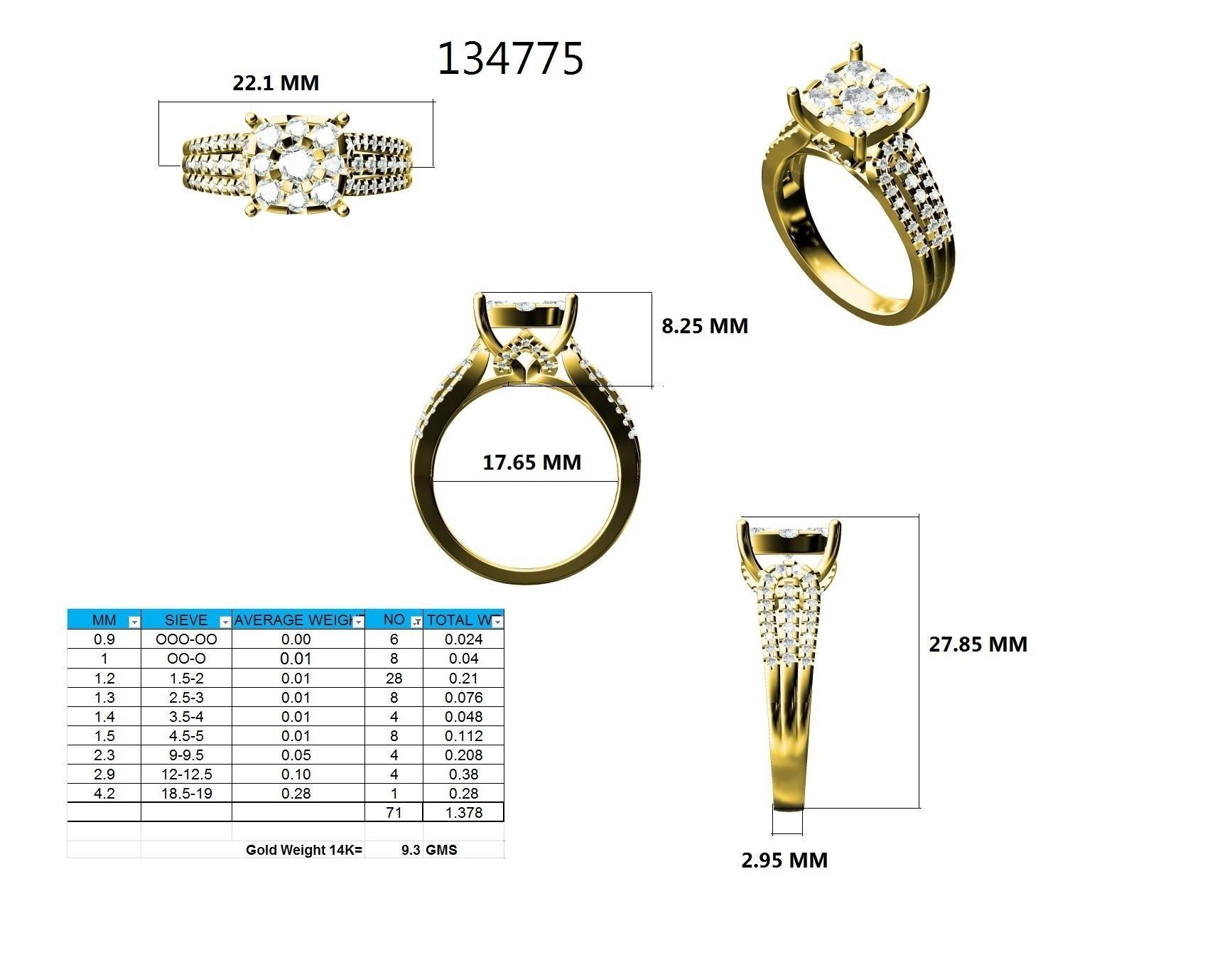 Ring - 134775 3D print model_12