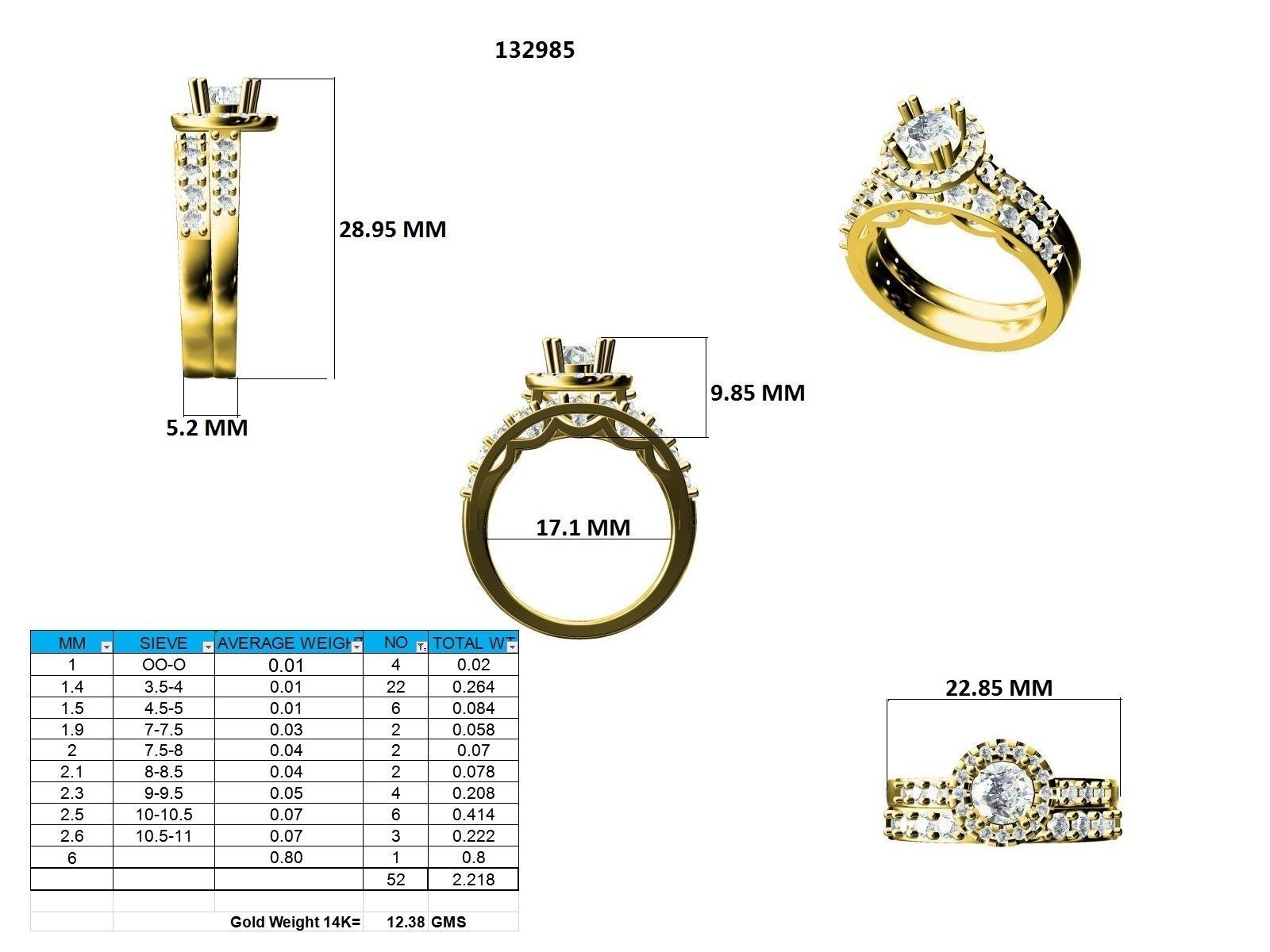 Ring - 132985 3D print model_12