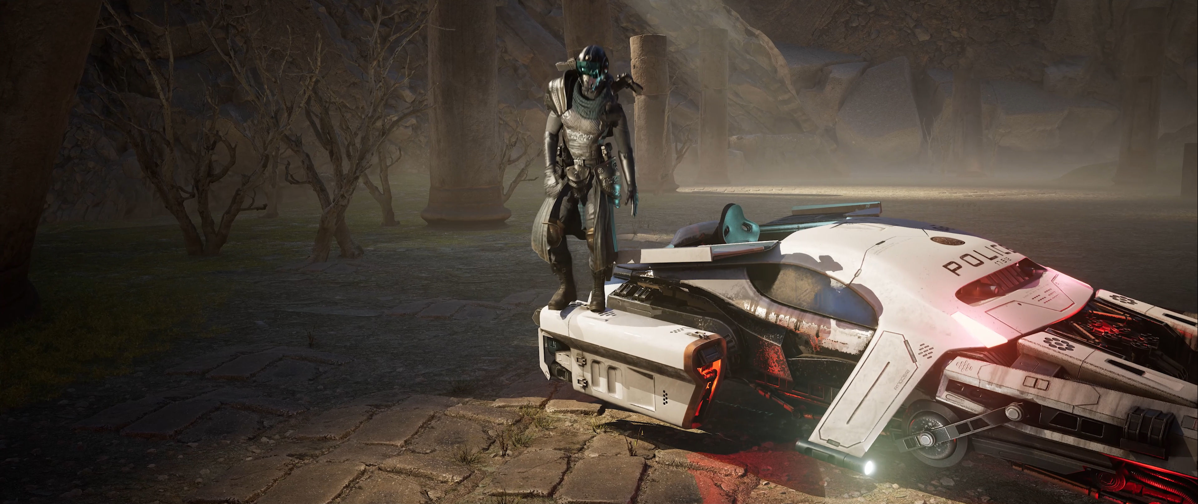 Police Captain sci-fi cyberpunk 3D character model 3D model_12