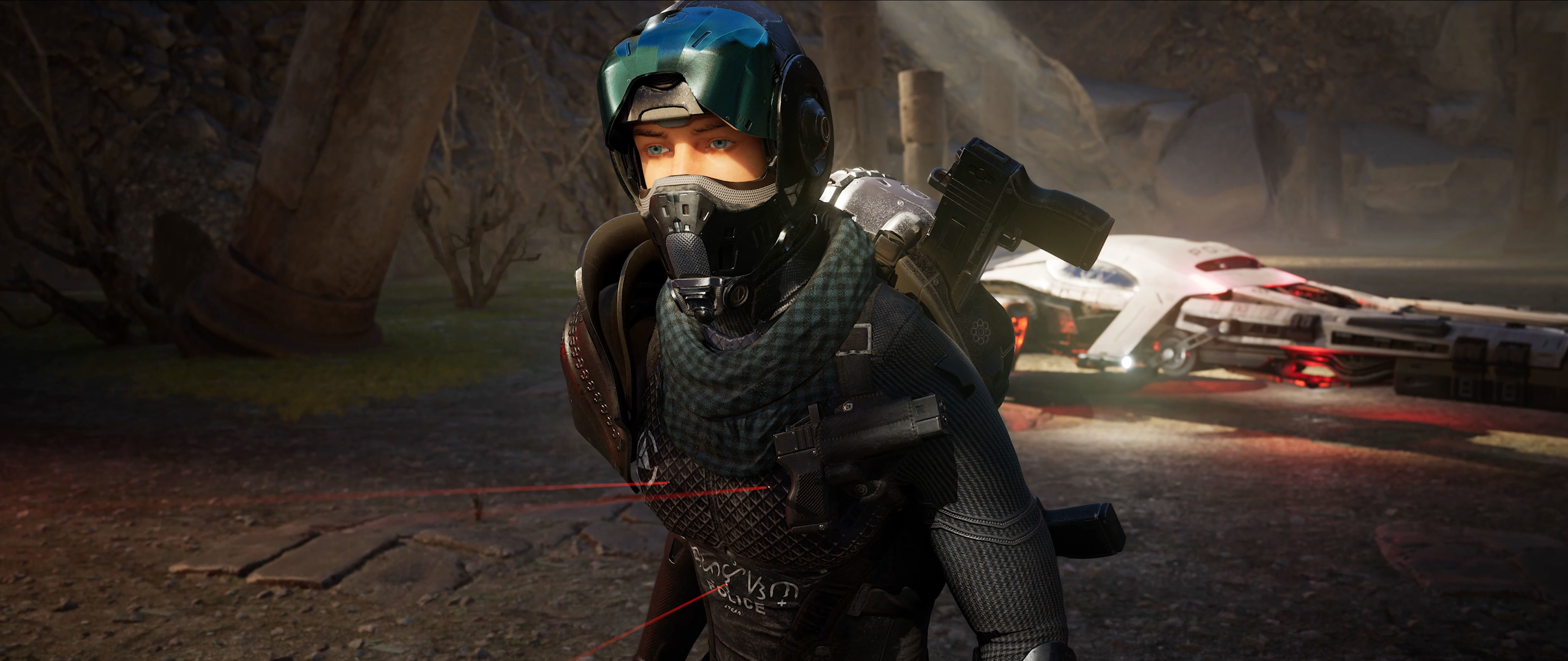 Police Captain sci-fi cyberpunk 3D character model 3D model_19