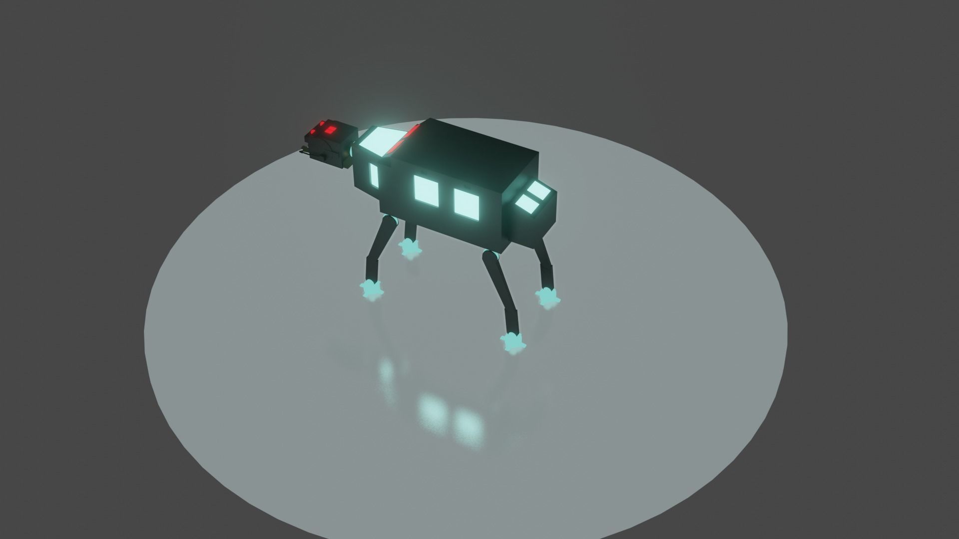 Robort Dog 3D Model Free low-poly 3D model_2