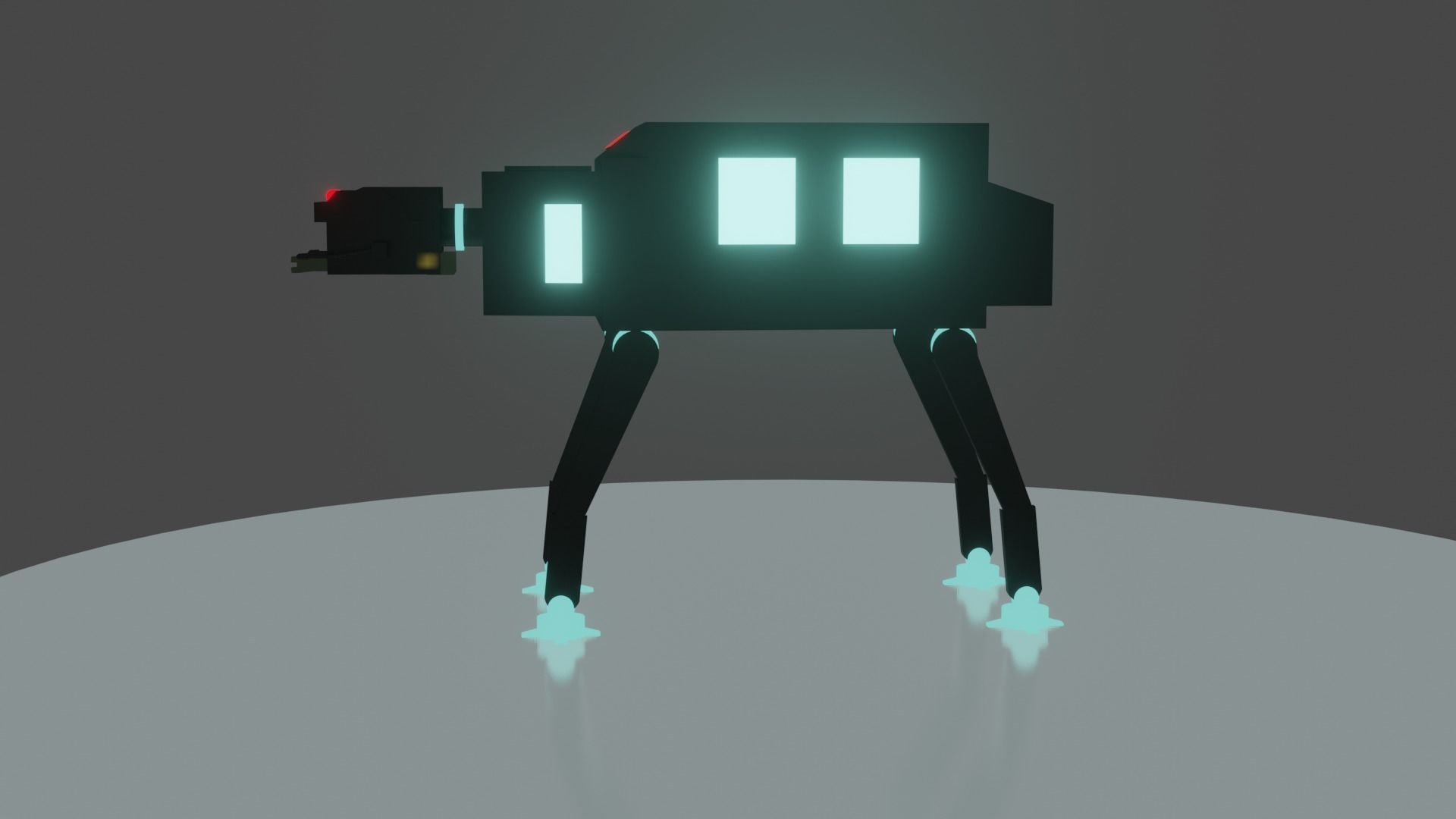 Robort Dog 3D Model Free low-poly 3D model_3