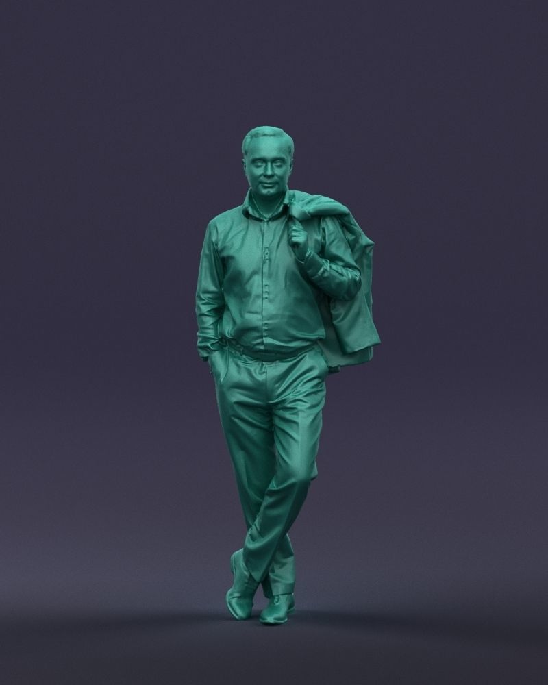Legs cross man 0417 3D Print ready 3D print model_1