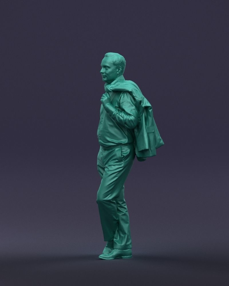 Legs cross man 0417 3D Print ready 3D print model_31