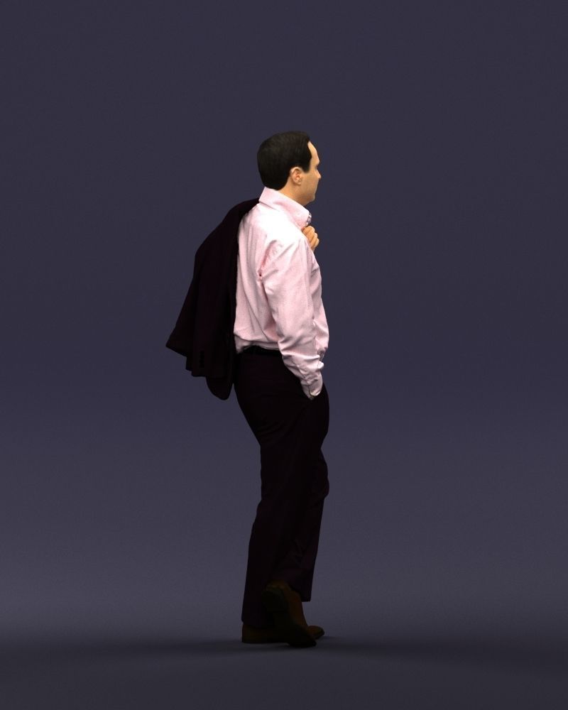 Legs cross man 0417 3D Print ready 3D print model_12