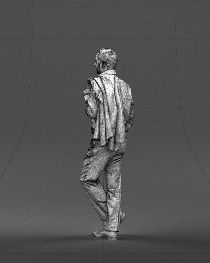 Legs cross man 0417 3D Print ready 3D print model_26