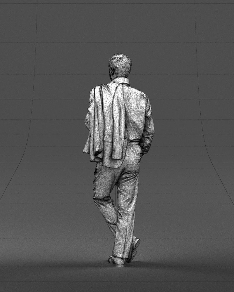 Legs cross man 0417 3D Print ready 3D print model_23