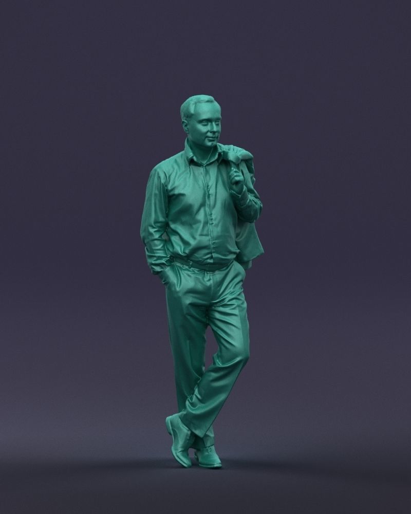 Legs cross man 0417 3D Print ready 3D print model_4