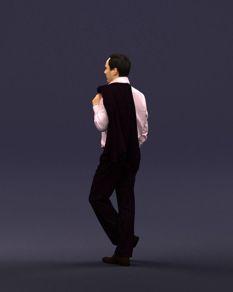 Legs cross man 0417 3D Print ready 3D print model_24