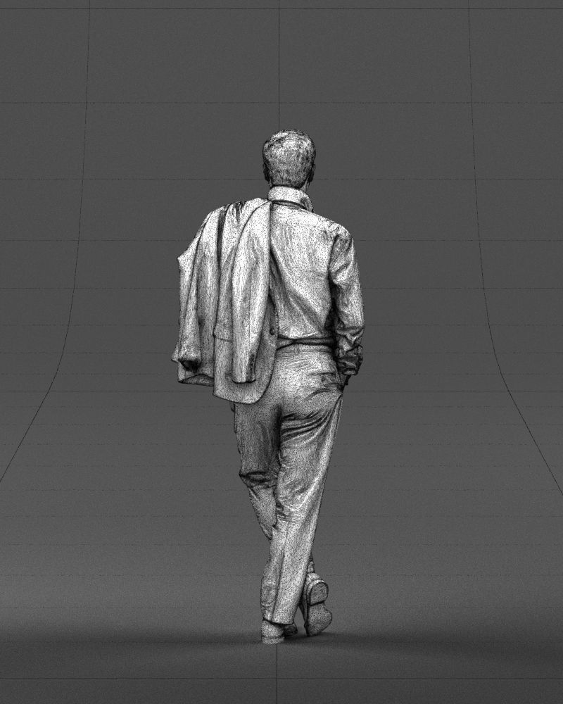Legs cross man 0417 3D Print ready 3D print model_20