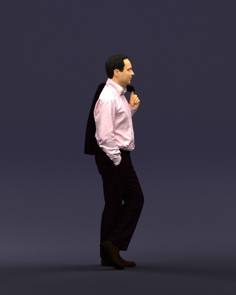 Legs cross man 0417 3D Print ready 3D print model_9